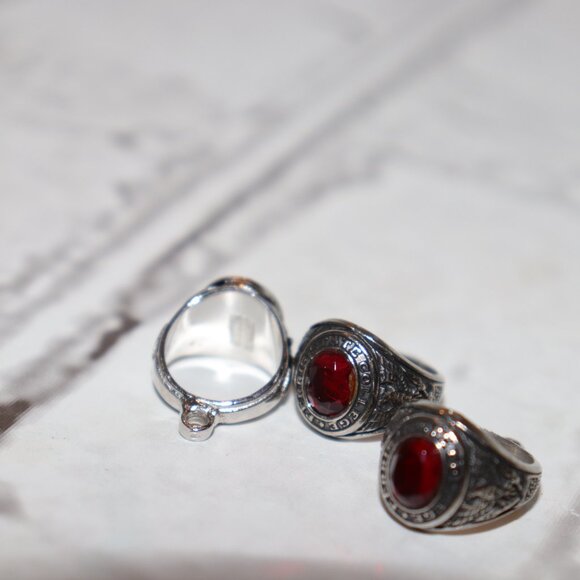 📚 Vintage Kinney Sterling Class Rings · Set of 3 · FSU · 11g - Picture 3 of 5